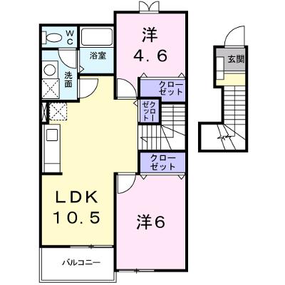 アビタシオンＮⅠ 203【管理NO：1-011569701-02030】 ★家具家電は申し込み後に搬入します★の外観画像
