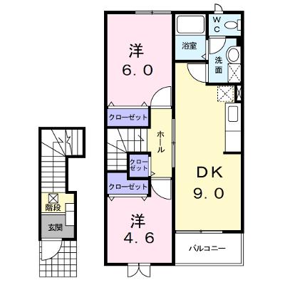 エルグランディ西尾　Ｂ 203【管理NO：1-010603002-02030】 ★家具家電は申し込み後に搬入します★の外観画像
