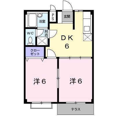 エルディムＢ 103【管理NO：1-003888601-01030】 ★家具家電は申し込み後に搬入しますの外観画像