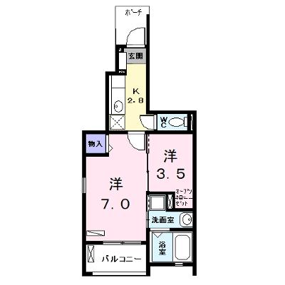 ＫＴ・ＰＬＡＣＥ 103【管理NO：1-021651301-01030】 ★家具家電は申し込み後に搬入しますの外観画像