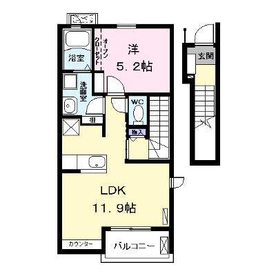 Ｖｉｏｌａ（ビオラ） 201【管理NO：1-020666401-02010】 ★家具家電は申し込み後に搬入します 2026年07月下旬入居可能の外観画像