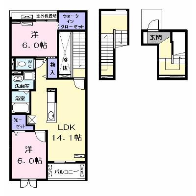 ＩＴ・ＰＬＡＣＥ　Ⅱ 302【管理NO：1-020400601-03020】 ★家具家電は申し込み後に搬入しますの外観画像