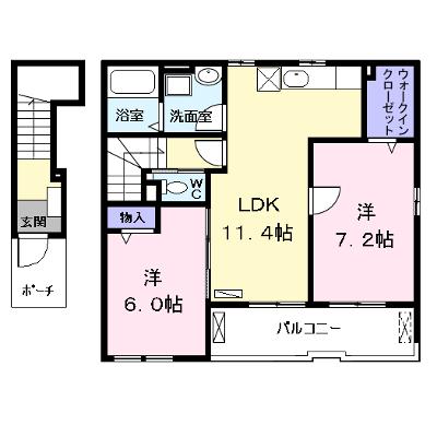 グレース小碓 202【管理NO：1-019616201-02020】 ★家具家電は申し込み後に搬入しますの外観画像