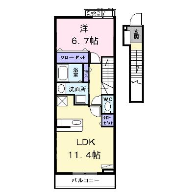 Ｌｅｍｏｎｅ（レモーネ 202【管理NO：1-018687801-02020】 ★家具家電は申し込み後に搬入します★の外観画像