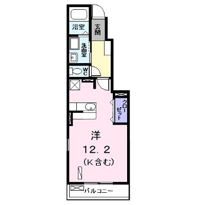 プリムローズ　Ⅱ 105【管理NO：1-017761602-01040】 ★家具家電は申し込み後に搬入しますの外観画像