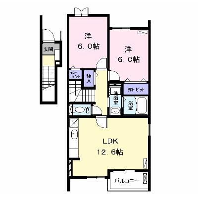 Ｔ・イストワール 201【管理NO：1-017181901-02010】 ★家具家電は申し込み後に搬入します★の外観画像