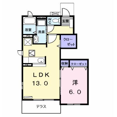グランツコートＫ　Ｂ 102【管理NO：1-015643502-01020】 ★家具家電は申し込み後に搬入しますの外観画像
