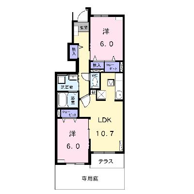イストワール　Ⅰ 102【管理NO：1-015011401-01020】 ★家具家電は申し込み後に搬入します 2026年07月中旬入居可能の外観画像
