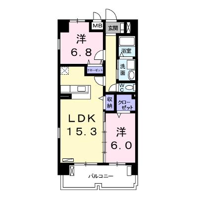グリーン　ウィンド　オオギ 605【管理NO：1-014994101-06040】 ★家具家電は申し込み後に搬入します 2026年07月下旬入居可能の外観画像