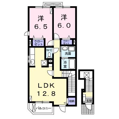 ソレイユⅤ 201【管理NO：1-014974301-02010】 ★家具家電は申し込み後に搬入します 2026年07月下旬入居可能の外観画像