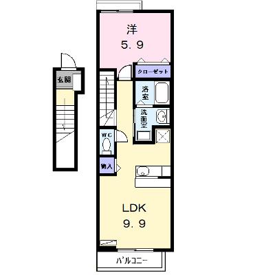 アンテノール 202【管理NO：1-010927801-02020】 ★家具家電は申し込み後に搬入しますの外観画像
