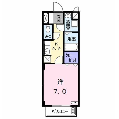 シェソワＰａｒｔ．１ 102【管理NO：1-009780701-01020】 ★家具家電は申し込み後に搬入しますの外観画像