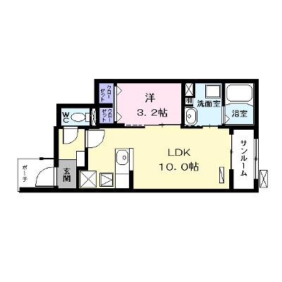 グランディール 102【管理NO：1-023051201-01020】 ★家具家電は申し込み後に搬入しますの外観画像
