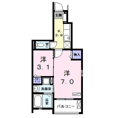 ＡＴ・ヴィレッジ 101【管理NO：1-022610701-01010】 ★家具家電は申し込み後に搬入します★の外観画像