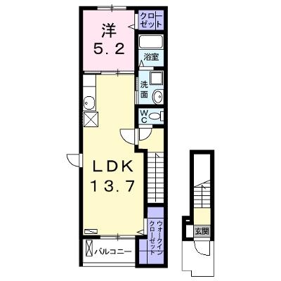 ｂｏｎｉｔｏ（ボニート） 201【管理NO：1-021033901-02010】 ★家具家電は申し込み後に搬入します★の外観画像