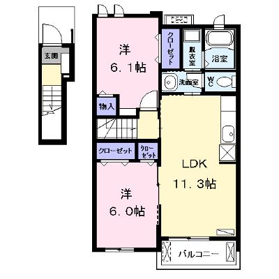 ミレフィオーリ 203【管理NO：1-018316501-02030】 ★家具家電は申し込み後に搬入します★の外観画像
