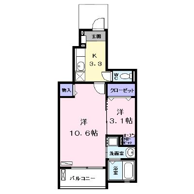 アルバーダ　Ⅰ 103【管理NO：1-017502801-01030】 ★家具家電は申し込み後に搬入します★の外観画像