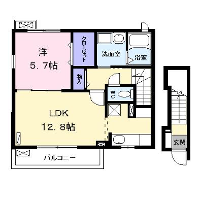 カーサ　コロレ 201【管理NO：1-017390701-02010】 ★家具家電は申し込み後に搬入します★の外観画像