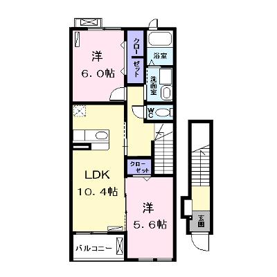 ＫＵＲＡ 203【管理NO：1-017241301-02030】 ★家具家電は申し込み後に搬入します★の外観画像