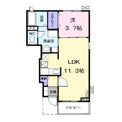 フィオーレ　Ⅲ 102【管理NO：1-016647301-01020】 ★家具家電は申し込み後に搬入しますの外観画像