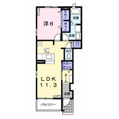 アベリア 101【管理NO：1-015159301-01010】 ★家具家電は申し込み後に搬入します 2026年09月中旬入居可能の外観画像