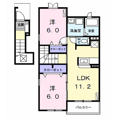 ソレイユⅥ 203【管理NO：1-014974302-02030】 ★家具家電は申し込み後に搬入しますの外観画像