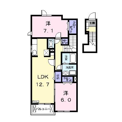 アンジュ　Ⅱ 203【管理NO：1-014969201-02030】 ★家具家電は申し込み後に搬入しますの外観画像