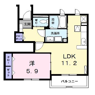 トロワ　ブリランⅠ 103【管理NO：1-013912401-01030】 ★家具家電は申し込み後に搬入します★の外観画像