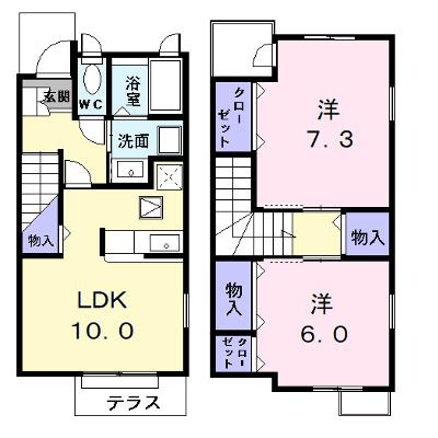 カーサ・カリーノ 101【管理NO：1-013584801-01010】 ★家具家電は申し込み後に搬入しますの外観画像