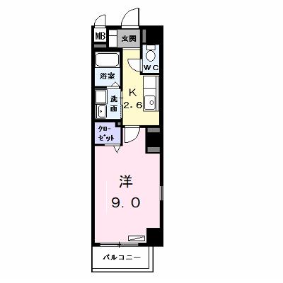 レジデンスＫー１ 401【管理NO：1-013543301-04010】 ★家具家電は申し込み後に搬入します★の外観画像