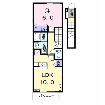 クレメント花塚 201【管理NO：1-013382801-02010】 ★家具家電は申し込み後に搬入します★の外観画像