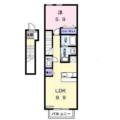 アンテノール 201【管理NO：1-010927801-02010】 ★家具家電は申し込み後に搬入しますの外観画像