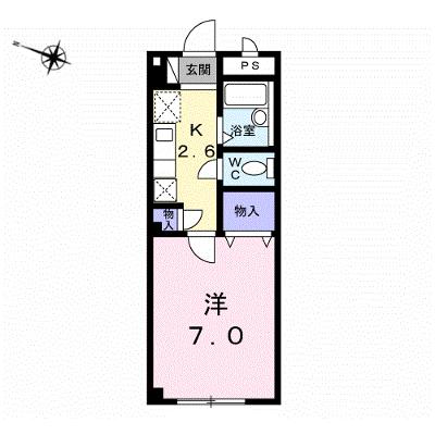 アメニティー２１ 102【管理NO：1-010278101-01020】 ★家具家電は申し込み後に搬入しますの外観画像