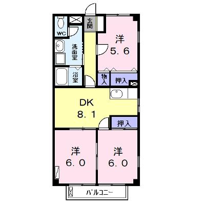 スカイハイツ 201【管理NO：1-006330501-02010】 ★家具家電は申し込み後に搬入しますの外観画像