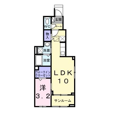 ヴィラ　グレイスＢ 101【管理NO：1-028056302-01010】 ★家具家電は申し込み後に搬入しますの外観画像