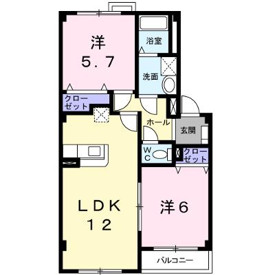 ビオラ館 202【管理NO：1-011145001-02020】 ★家具家電は申し込み後に搬入しますの外観画像