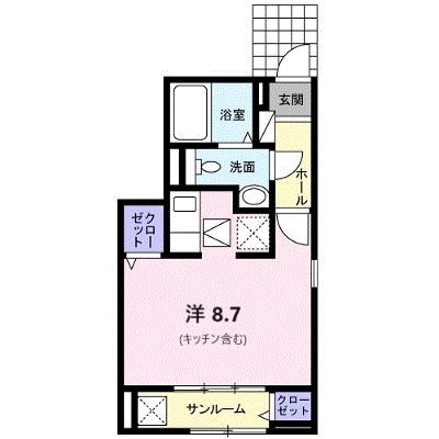 サンエルフⅣ 101【管理NO：1-023138501-01010】 ★家具家電は申し込み後に搬入しますの外観画像