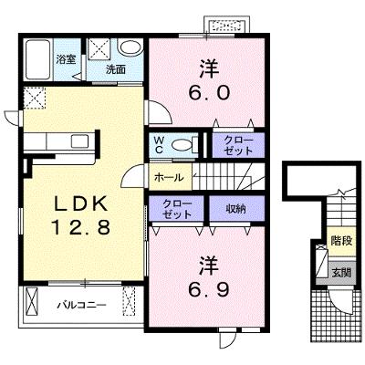 グレイス・Ｋ 201【管理NO：1-020813701-02010】 ★家具家電は申し込み後に搬入します★ ★2026年11月中旬入居可能★の外観画像