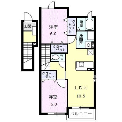 アウローラＳⅠ 201【管理NO：1-013894301-02010】 ★家具家電は申し込み後に搬入しますの外観画像