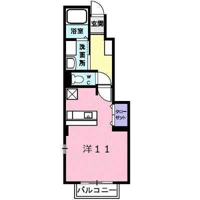 メゾンド・カルム 106【管理NO：1-013832601-01050】 ★家具家電は申し込み後に搬入しますの外観画像