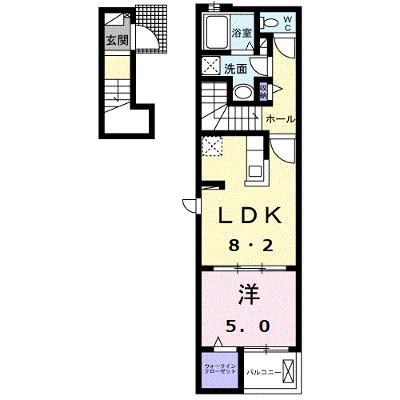 ノール・ラヴァンⅡ 203【管理NO：1-026804002-02030】 ★家具家電は申し込み後に搬入します★ ★2026年10月中旬入居可能★の外観画像