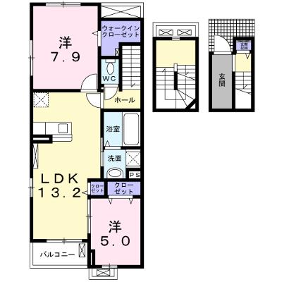 ベル熊之庄 306【管理NO：1-025264501-03050】 ★家具家電は申し込み後に搬入します★ ★2026年08月中旬入居可能★の外観画像