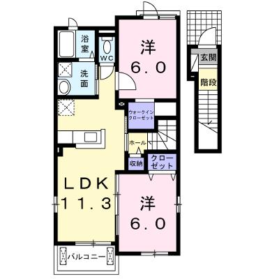 ヴィラ・ソーレⅡ 201【管理NO：1-018940601-02010】 ★家具家電は申し込み後に搬入します★の外観画像