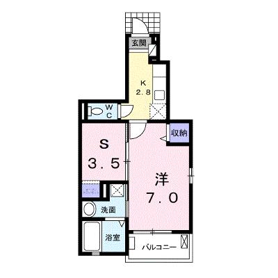 サニーアベニュー 101【管理NO：1-018119501-01010】 ★家具家電は申し込み後に搬入します★の外観画像