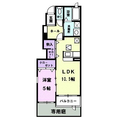 クレア・Ｋ 103【管理NO：1-016871401-01030】 ★家具家電は申し込み後に搬入します★の外観画像
