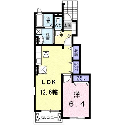 バロン・北 102【管理NO：1-016264001-01020】 ★家具家電は申し込み後に搬入します★ ★2026年08月下旬入居可能★の外観画像