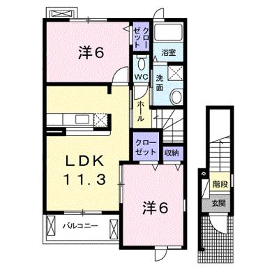 ヴィアーレ 203【管理NO：1-014724401-02030】 ★家具家電は申し込み後に搬入します★の外観画像