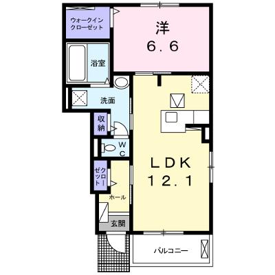 サン・フィオーレⅠ 102【管理NO：1-023946401-01020】 ★家具家電は申し込み後に搬入します★の外観画像