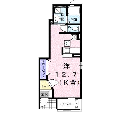アンソレイエⅢ 105【管理NO：1-013937503-01040】 ★家具家電は申し込み後に搬入しますの外観画像