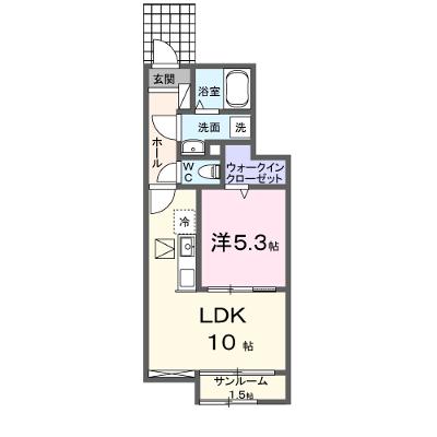 グラン・ソレイユＣ 102【管理NO：1-027485501-01020】 ★家具家電は申し込み後に搬入します★の物件写真1